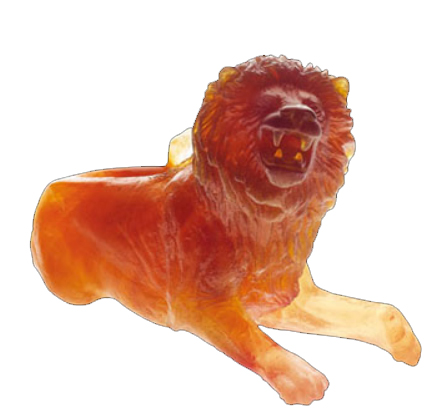 Daum Lion Amber